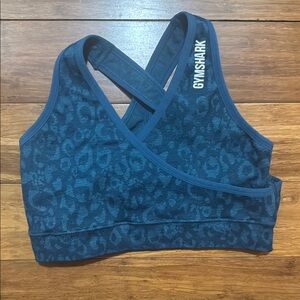 Gymshark Blue Racerback Sports Bra small